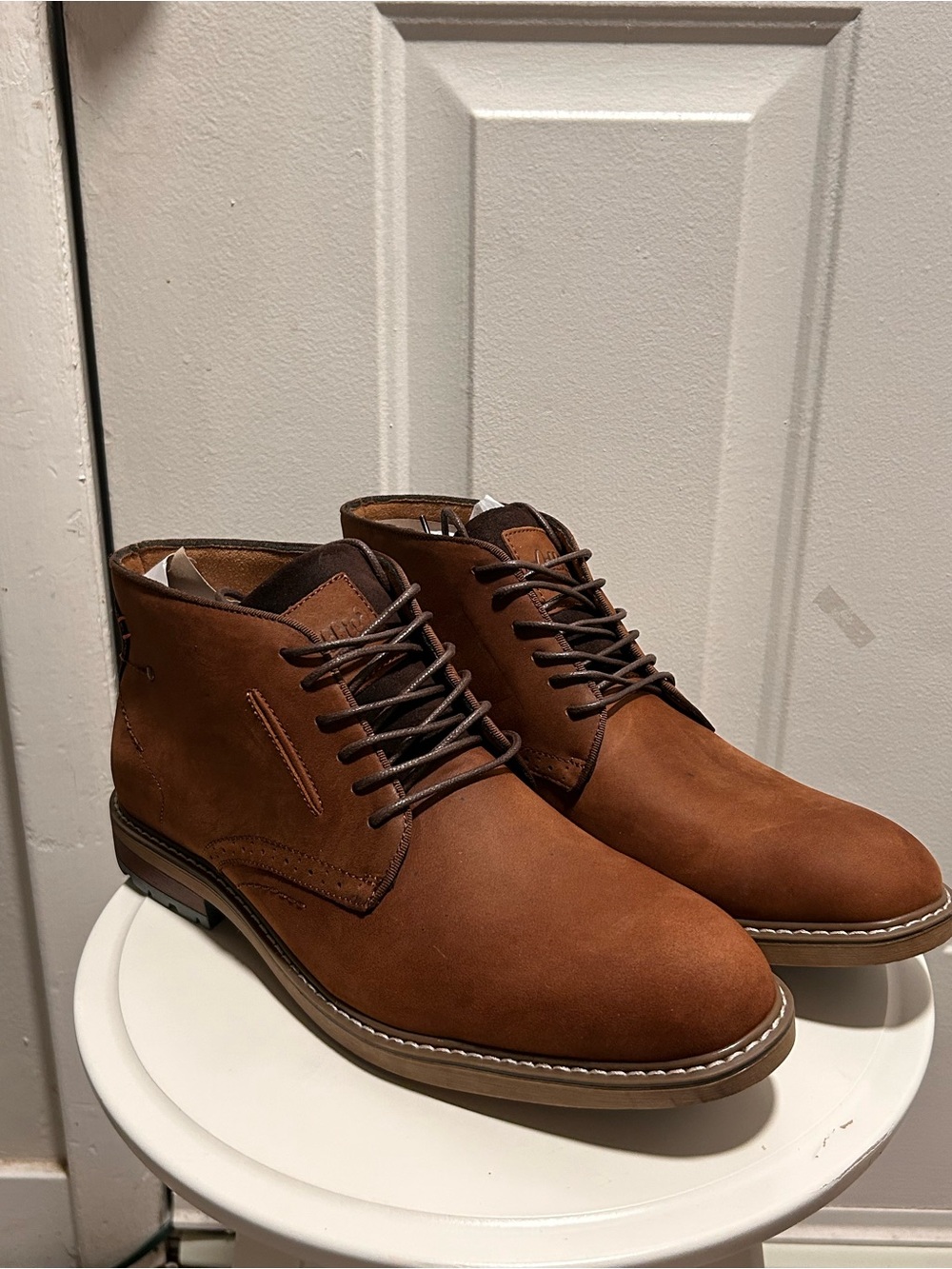 Men's Brown Casual Chukka Boots - Classic Lace-Up Style